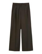 Woven Pants Bottoms Trousers Wide Leg Brown Marc O'Polo