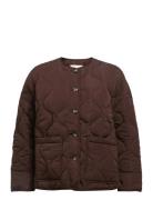 Objallie Ls Lo Quilted Jacket Noos Tikkitakki Brown Object