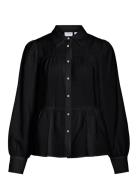 Vikatria New L/S Shirt Tops Shirts Long-sleeved Black Vila