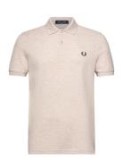 The Fred Perry Shirt Tops Polos Short-sleeved Beige Fred Perry