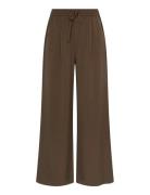 Mschjalen Henrika Pants Bottoms Trousers Wide Leg Brown MSCH Copenhage...