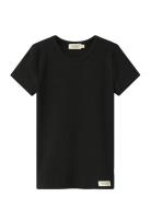 Plain Tee Ss Tops T-shirts Short-sleeved Black MarMar Copenhagen
