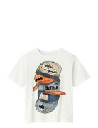 Nkmadd Batman Ss Nreg Top Wab Tops T-shirts Short-sleeved White Name I...