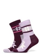 Rusa Sock 2Pk Lingerie Socks Regular Socks Pink Kari Traa