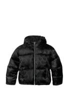 Ck Logo Aop Puffer Jacket Toppatakki Black Calvin Klein