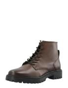 Biagina Lace Up Boot Smooth Leather Shoes Boots Ankle Boots Laced Boot...