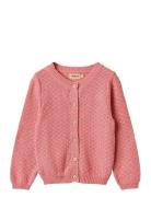 Knit Cardigan Magnella Tops Knitwear Cardigans Pink Wheat