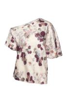 Rodebjer Bono Rosie Tops Blouses Short-sleeved Cream RODEBJER