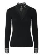Yasellina Ls High Neck Top S. Noos Tops Blouses Long-sleeved Black YAS