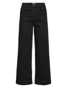 Nuparis Cropped Black Bottoms Jeans Wide Black Nümph