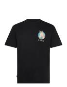Finskt T-Shirt Tops T-shirts Short-sleeved Black Makia