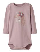 Nbfnicorn Ls Body Box Bodies Long-sleeved Pink Name It