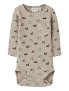 Nbmnooter Ls Body Bodies Long-sleeved Beige Name It