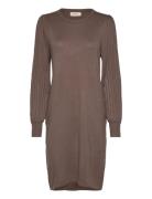 Fqjoel-Dress Polvipituinen Mekko Brown FREE/QUENT