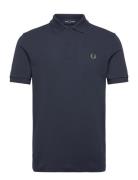 The Fred Perry Shirt Tops Polos Short-sleeved Navy Fred Perry