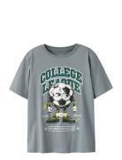 Nkmvoto Ss Nreg Top Tops T-shirts Short-sleeved Grey Name It