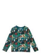 Festivity Shirt Tops T-shirts Long-sleeved T-shirts Blue MUMIN