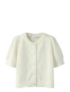 Nkfnabeth 2/4 Sl Knit Card Tops Knitwear Cardigans Cream Name It