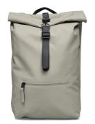 Rolltop Rucksack W3 Reppu Laukku Grey Rains