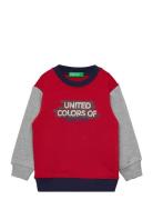 Sweater L/S Tops Sweat-shirts & Hoodies Sweat-shirts Red United Colors...
