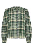 Ihtamanna Sh2 Tops Shirts Long-sleeved Green ICHI