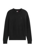 Tjm Slim Ess Sweater Ext Tops Knitwear Round Necks Black Tommy Jeans