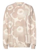 Loisto Akvarelli Unikko Tops Sweat-shirts & Hoodies Sweat-shirts Beige...