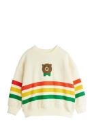Bear Stripe Sweatshirt Tops Sweat-shirts & Hoodies Sweat-shirts Cream ...
