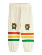 Bear Stripe Sweatpants Bottoms Sweatpants Cream Mini Rodini