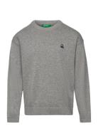 Sweater L/S Tops Knitwear Pullovers Grey United Colors Of Benetton