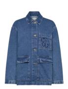 Maridenim Poweri Unikko Farkkutakki Denimtakki Blue Marimekko