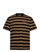 M York Stripe Tee Ss Tops T-shirts Short-sleeved Black Dickies