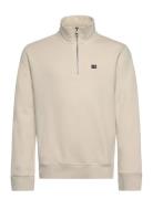 Terry Organic Cotton Half-Zip Sweater Tops Sweat-shirts & Hoodies Swea...