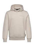 Bowman Logo Hood Tops Sweat-shirts & Hoodies Hoodies Cream Sail Racing