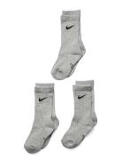3W-3Pk Crew Sock Sukat Grey Nike