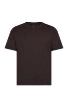 Short Boxy Heavyweight T-Shirt Tops T-shirts Short-sleeved Brown Weekd...