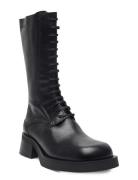 Vel Black Cord Boots Shoes Boots Ankle Boots Laced Boots Black MIISTA