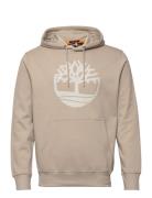 Tree Logo Hoodie Tops Sweat-shirts & Hoodies Hoodies Beige Timberland