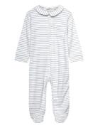 Striped Bodysuit Pyjamas Pitkähihainen Body White Mango