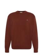 Ls Ez Cotton Crewnk Sweater 12Gg Tops Knitwear Round Necks Red Calvin ...