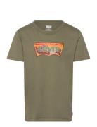 Te-S/S Tee Tops T-shirts Short-sleeved Khaki Green Levi's