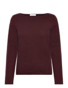 Dolore Rws Tops Knitwear Jumpers Burgundy Tiger Of Sweden