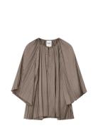 Lima - Crinkled Surface Tops Blouses Long-sleeved Brown Day Birger Et ...