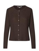Berkley-M Tops Knitwear Cardigans Brown MbyM