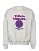 Borg Over D Sweatshirt Tops Sweat-shirts & Hoodies Sweat-shirts Grey B...