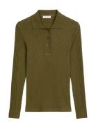 Polos Long Sleeve Tops Knitwear Jumpers Khaki Green Marc O'Polo