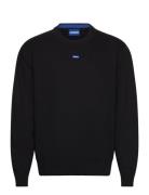 San Casey-Cp Tops Knitwear Round Necks Black HUGO BLUE
