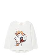Knit T-Shirt Tops T-shirts Long-sleeved T-shirts White Boboli