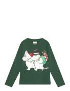 Vandrare Tröja Tops T-shirts Long-sleeved T-shirts Green MUMIN