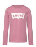 Ls-L/S Tee Tops T-shirts Long-sleeved T-shirts Pink Levi's